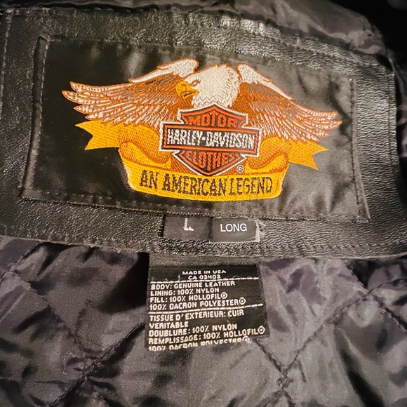 Harley Davidson leather coat - Picture 9 of 10